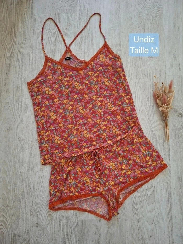 Ensemble pyjama fille/femme Undiz fleuri - taille M
